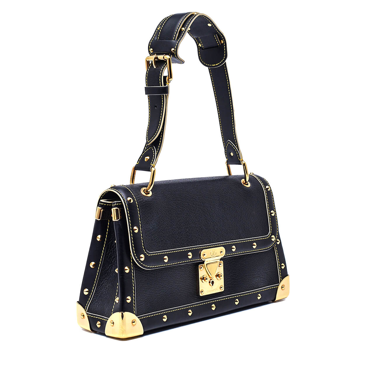 Louis Vuitton - Black Leather Suhali Shoulder Bag